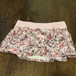 Lululemon Pink Floral Skirt
